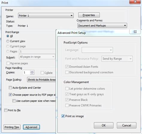 adobe acrobat reader not printing|adobe acrobat printing problems.